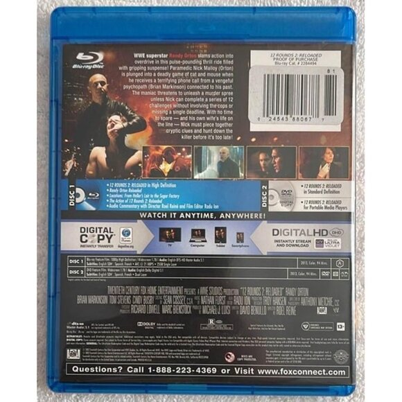 12 Rounds 2 Reloaded - WWE - (Blu-ray + DVD) - Digital Code Not Guaranteed - Picture 2 of 6